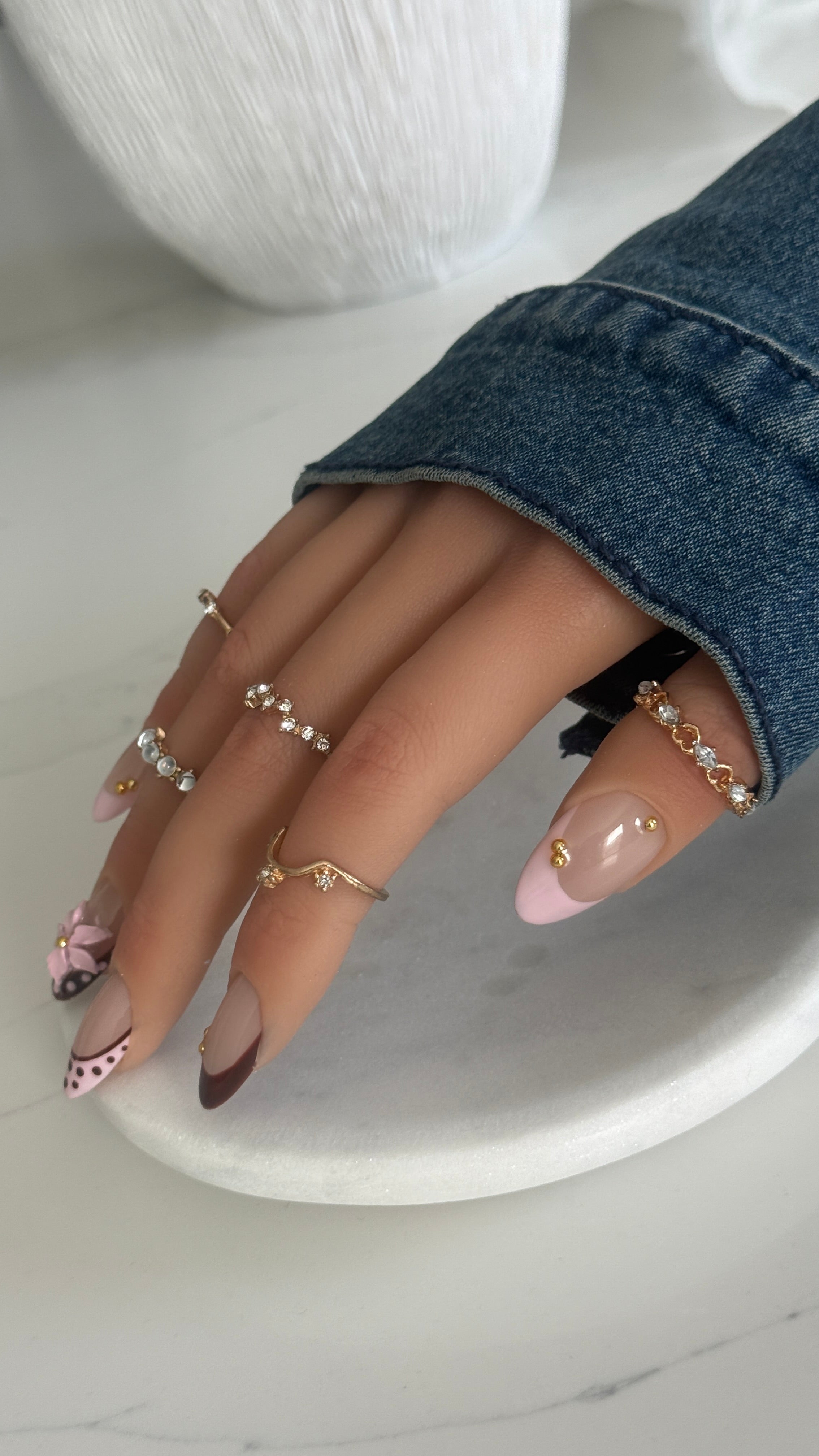 Midnight Blush – Statement Set