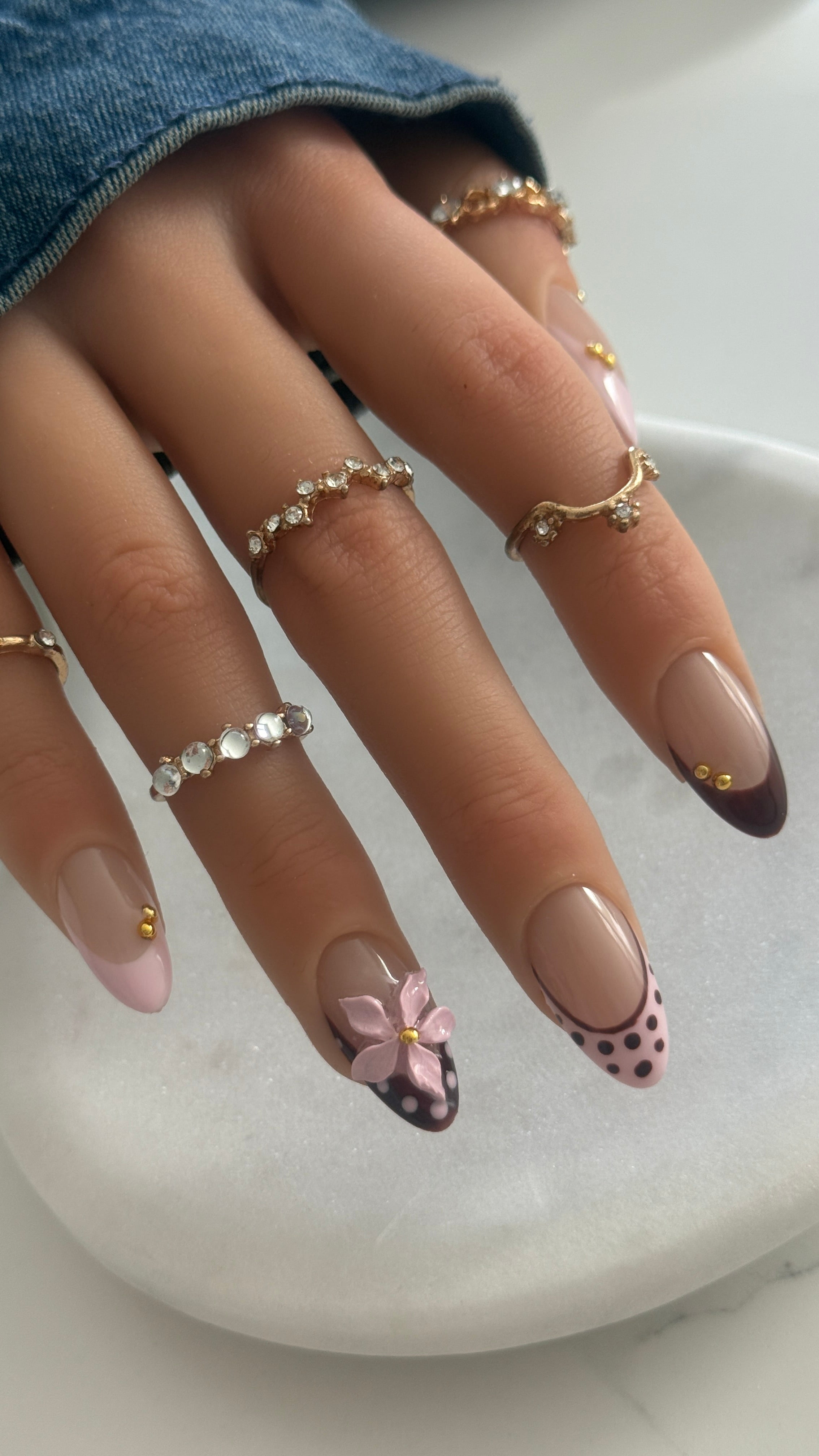 Midnight Blush – Statement Set