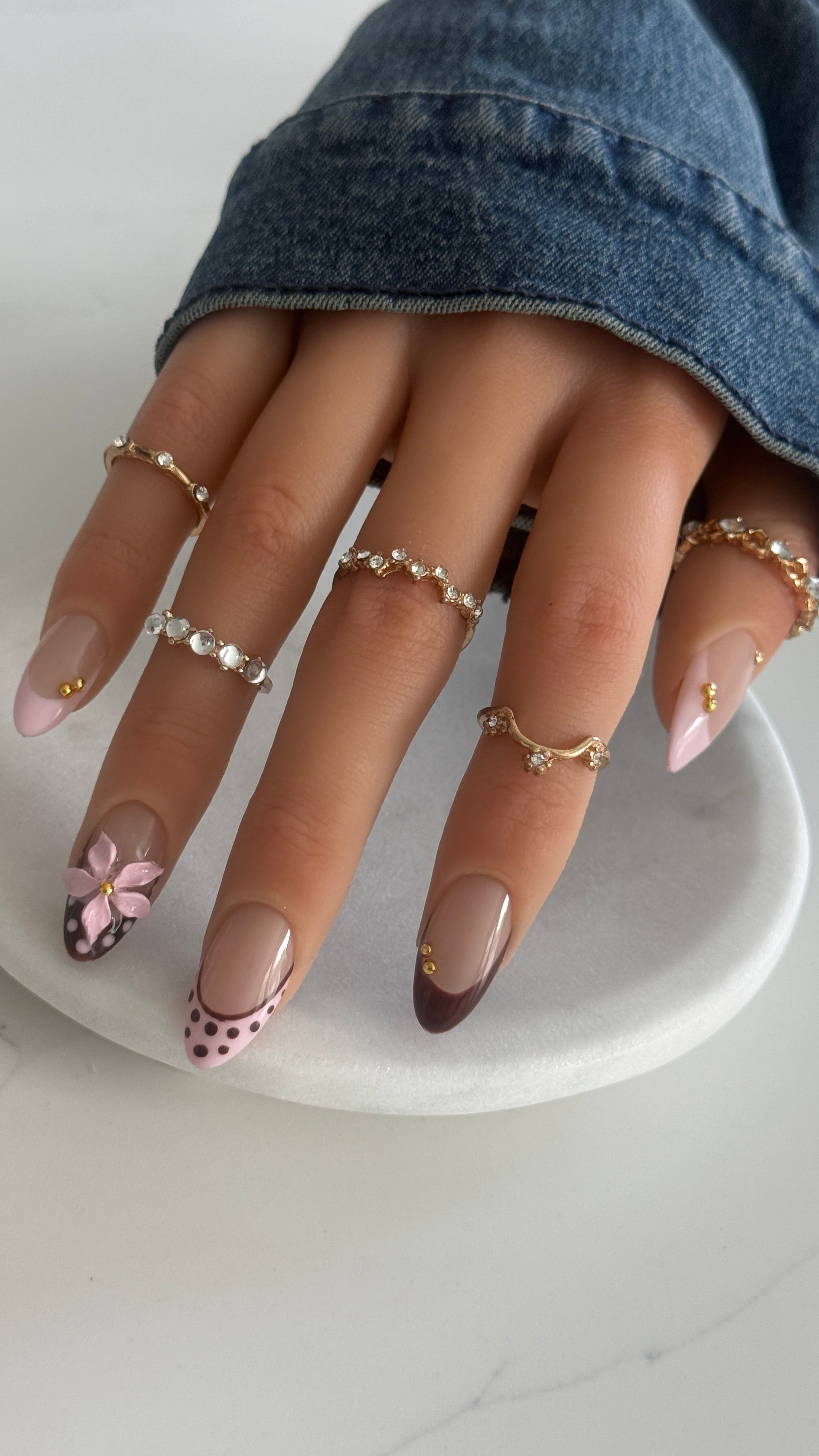 Midnight Blush – Statement Set