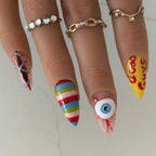🎭 Juego Mortal — Handmade Press-On Nails