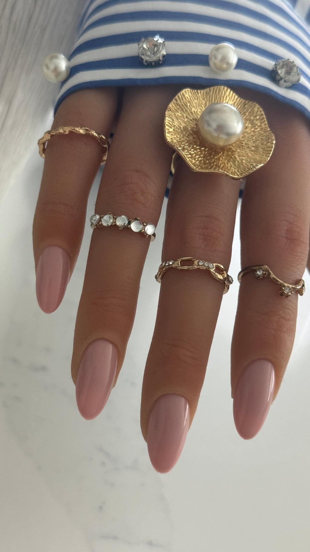 🌸 Malva #C004 — Handmade Press-On Nails