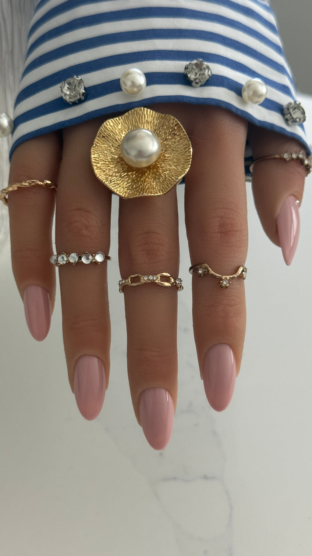 🌸 Malva #C004 — Handmade Press-On Nails