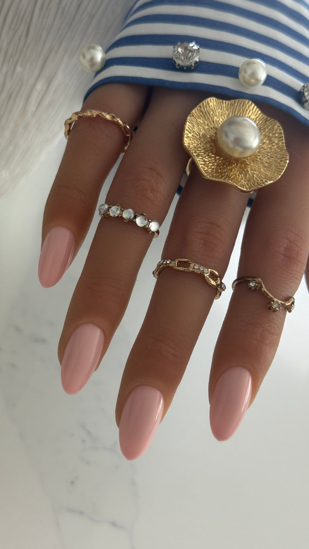 🌷 Rubor #C003 — Handmade Press-On Nails